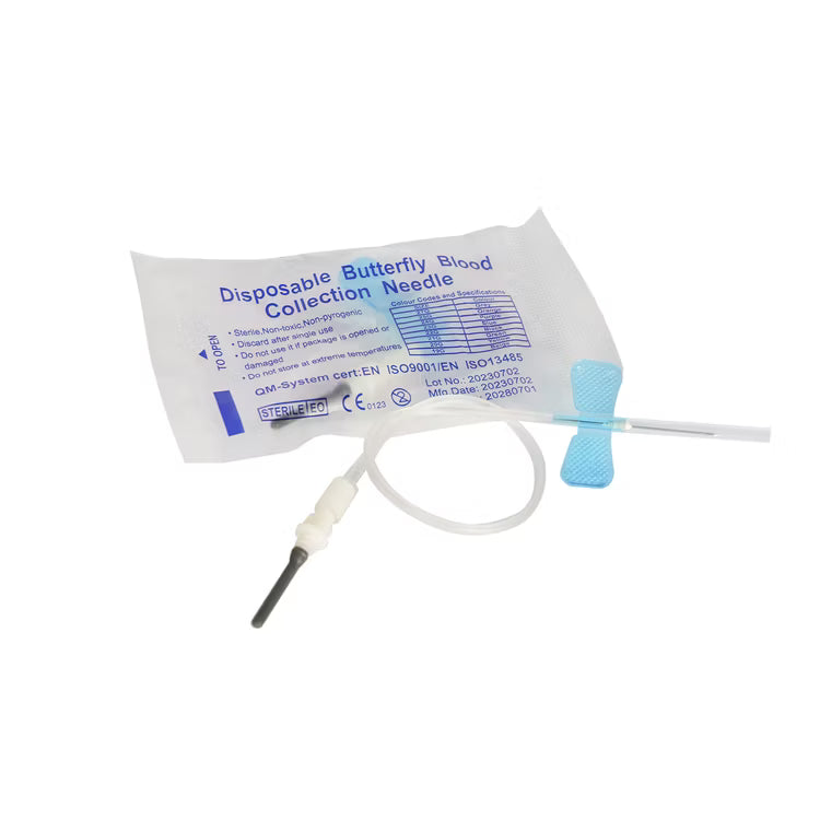 CareSafe Disposable Butterfly Blood Collection Needle (Safety Winged Infusion Set) full box