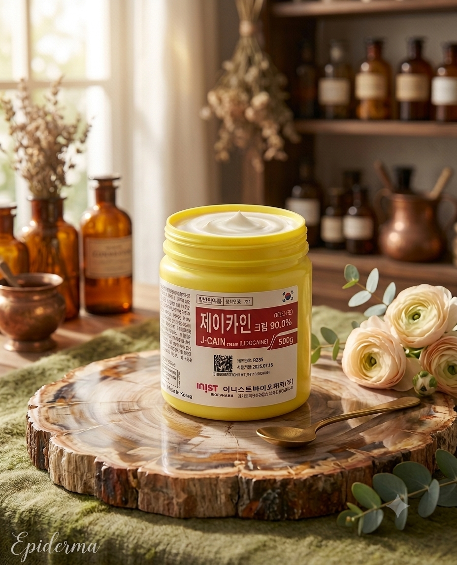 Original J-Cain Numbing Cream 90% Lidocain - 500g - Made in Korea