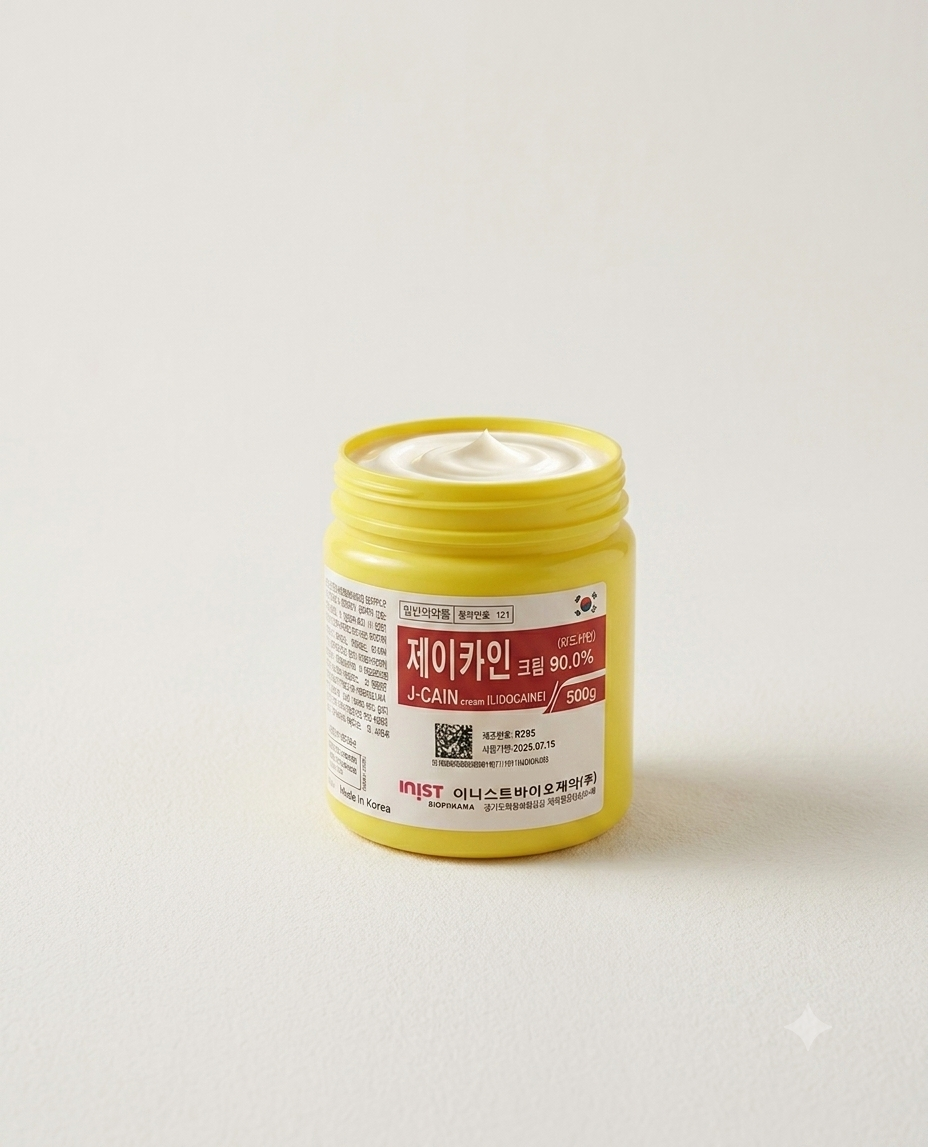 Original J-Cain Numbing Cream 90% Lidocain - 500g - Made in Korea