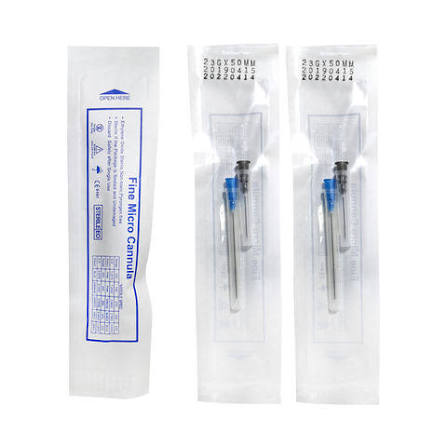 Time Machine Fine Micro Cannula 18G 70mm - Sterile Blunt-Tip Needle for High-Viscosity Fillers & Fat Transfer