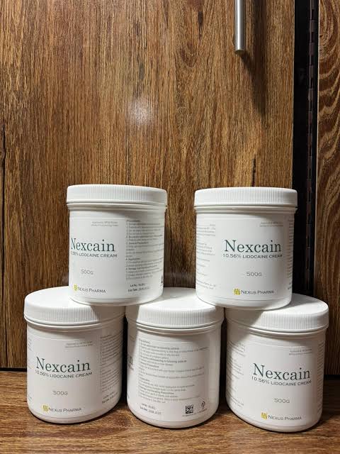 Nexcain 10.56% Lidocaine Numbing Cream by Nexus Pharma – Fast-Acting Topical Anesthetic (500g)