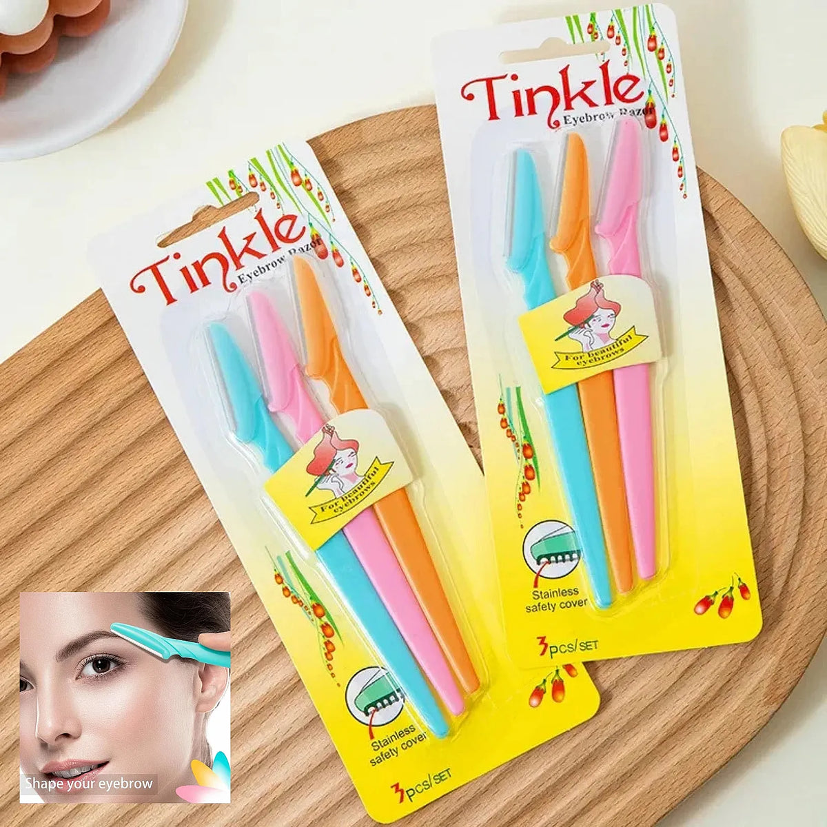 Original Tinkle Eyebrow & Facial Razor - High Precision Hair Trimmer (Chinese Import)