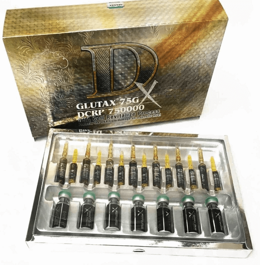 GLUTAX 75 G Glutax 75GX DCRP 750000 DNA Cell Revitalize 14 Sessions Injection | Healthcare Beauty Glutax 75GX DCRP 750000 DNA Cell Revitalize 14 Sessions Injection