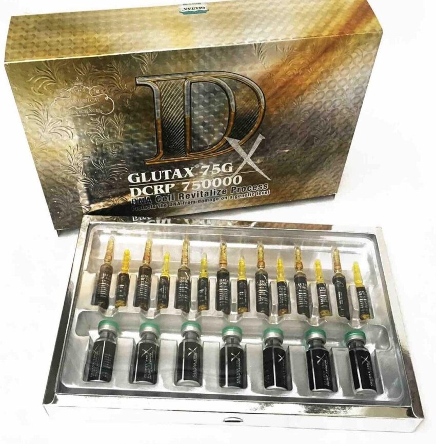 GLUTAX 75 G Glutax 75GX DCRP 750000 DNA Cell Revitalize 14 Sessions Injection | Healthcare Beauty Glutax 75GX DCRP 750000 DNA Cell Revitalize 14 Sessions Injection
