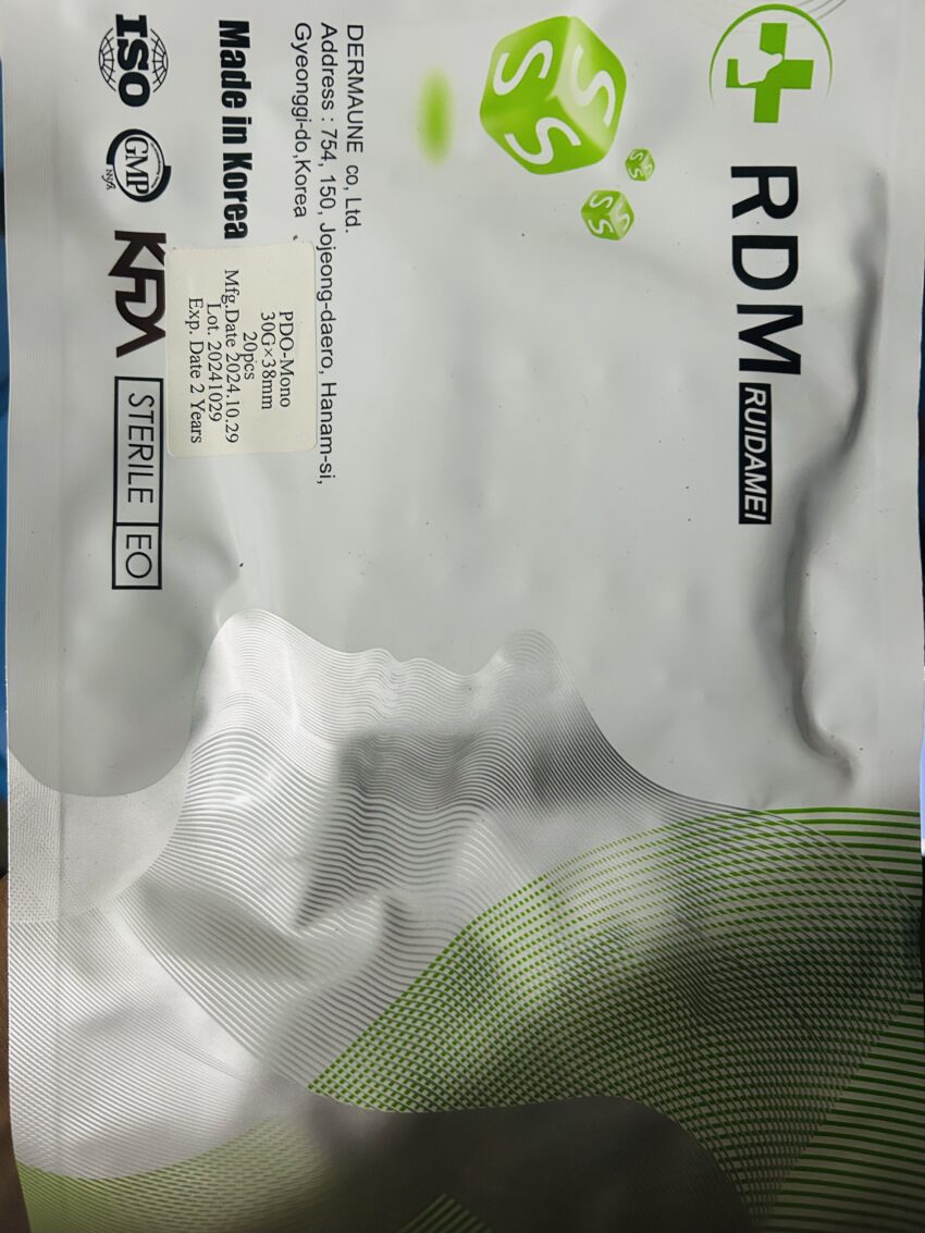KOREAN PDO MONO THREADS Thread Lift Face & Body - PDO Threads 20PCS-30G38MM