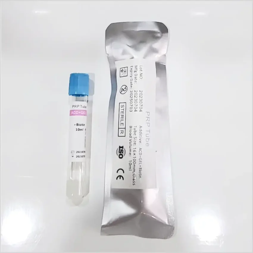 PRP Tubes for hairs ACD Solution and Gel and Biotin - 10 ml